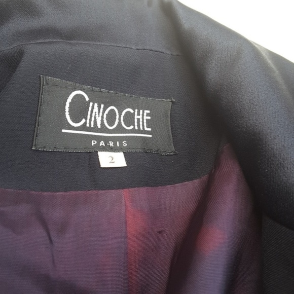 Cinoche Paris 3-Button Blazer 2 Tall Deep Navy - Picture 4 of 4